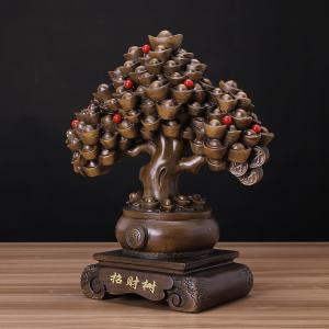 招財樹 置物 風水 縁起物 財運アップ 元宝 ...の詳細画像3