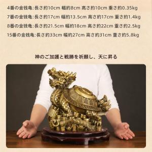 龍亀 置物 風水 八卦 真鍮製 財運 招財 厄...の詳細画像5