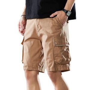 カーゴパンツ ハーフパンツ メンズ 5分丈 サマーウェア 春 夏 リラックス 純色 シンプル 着回し力 薄い 通気速乾 着用感 カジュアル