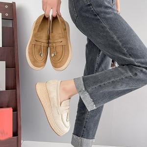 エスパドリーユ ジュートシューズ 厚底 スエー...の詳細画像2