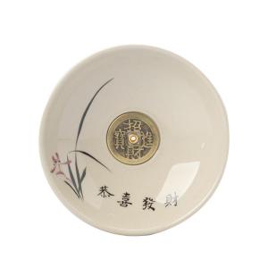 お香立て セラミック 陶器 招財進寶 蘭花柄 ...の詳細画像4