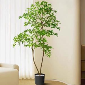 人工観葉植物 ナンテン フェイクツリー 大型 フェイクグリーン 1本 観葉樹 お世話不要 水やり不要 枯れないグリーン お手入れ簡単 贈り