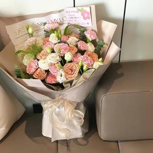 ソープフラワー花束 造花 石鹸の花 花束ブーケ...の詳細画像3
