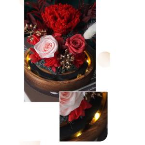 プリザーブドフラワー ガラスドーム 永遠の花 ...の詳細画像4