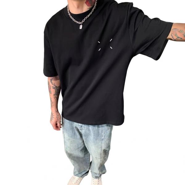 Tシャツ メンズ ビッグシルエット オーバーサイズ 半袖 丸首 ドロップショルダー ワンポイント ス...