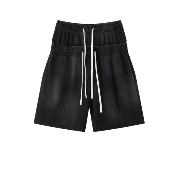 ショートパンツ 重ね着デザイン 個性的 ハーフパンツ 短パン メンズ 5分丈 カジュアルボトムズ 春...