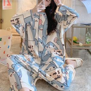 可愛い つなぎパジャマ ルームワンピース 2w...の詳細画像3