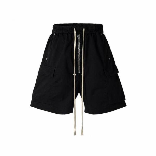 サルエル ハーフパンツ メンズ ワイド カーゴパンツ ドローコード 五分丈 膝丈 ストリート系 モー...