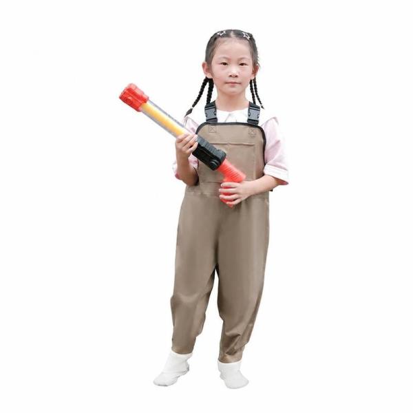 子供用 ウェーダー 胴付長靴 プレイウェア 水遊び 砂遊び 防水 ナイロン 軽量 蒸れにくい 潮干狩...