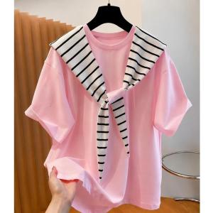 セーラーカラー Tシャツ レディース 半袖 ゆ...の詳細画像2