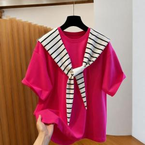 セーラーカラー Tシャツ レディース 半袖 ゆ...の詳細画像3