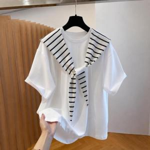 セーラーカラー Tシャツ レディース 半袖 ゆ...の詳細画像5
