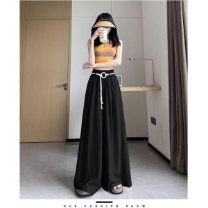 ワイドパンツ レディース ガウチョパンツ 夏 ...の詳細画像2