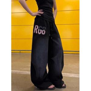 スウェットパンツ レディース ワイドパンツ ダ...の詳細画像2