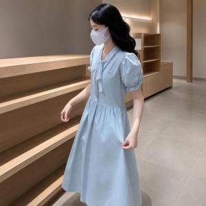 ワンピース ロング 体型カバー レディース 半...の詳細画像1