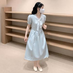 ワンピース ロング 体型カバー レディース 半...の詳細画像2