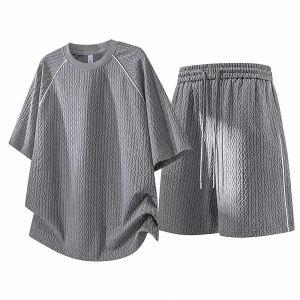 セットアップ メンズ 夏服 半袖 Tシャツ ハーフパンツ 上下セット ゆったり オーバーサイズ ジャ...