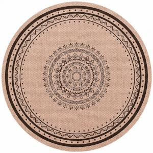 ラグ 円形 北欧風 おしゃれ 丸型 カーペット チェアマット ボタニカル 花柄 ループパイル 滑り止め 床暖房対応 リビング 書斎 傷防止