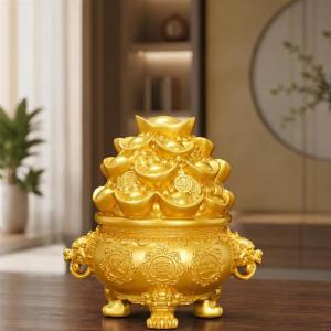 貯金箱 聚宝盆 風水 置物 招財 財運 商売繁...の詳細画像4