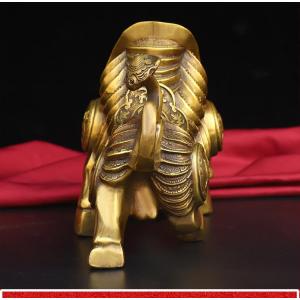 風水 置物 牛 招財の雄牛 銅製 オブジェ 財...の詳細画像3
