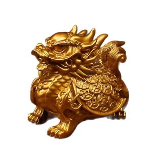龍亀 置物 風水 玄関 龍亀の置物 ロングイ 財運アップ 開運グッズ 縁起物 商売繁盛 招財 古銭 卓上 オブジェ 新築祝い 開店祝い