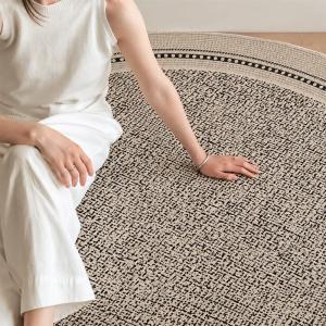 ラグ 円形 カーペット 丸型 じゅうたん おし...の詳細画像4