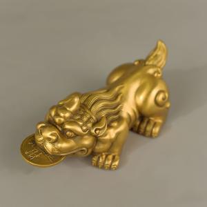 ヒキュウ 置物 風水 貔貅 中型 10cm 真...の詳細画像2
