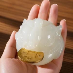 風水 置物 三脚蟾蜍 銭蛙 財運アップ 招財 ...の詳細画像1
