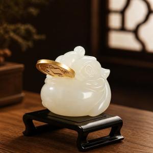 風水 置物 三脚蟾蜍 銭蛙 財運アップ 招財 ...の詳細画像2