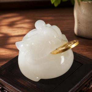 風水 置物 三脚蟾蜍 銭蛙 財運アップ 招財 ...の詳細画像3