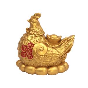 風水 置物 鶏 招財 縁起物 商売繁盛 開運グッズ 玄関 リビング オブジェ 財運アップ 元宝 古銭 厄除け 会社 店舗 開店祝い 贈り物