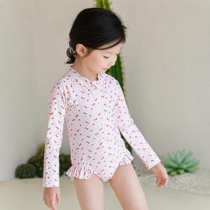 キッズ水着 女の子 ワンピース 動きやすい 長...の詳細画像2