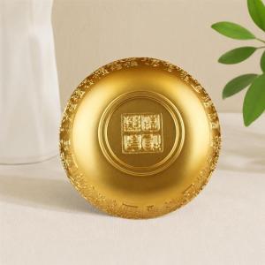 聚宝盆 風水 置物 招財進寶 招財碗 真鍮製 ...の詳細画像4