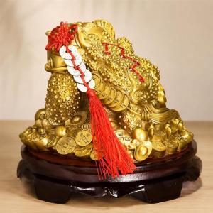 三脚蟾蜍 風水 置物 銭蛙 三足の蛙 真鍮製 ...の詳細画像5
