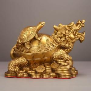 龍亀 置物 親子龍亀 ロングイ 風水グッズ 全...の詳細画像1