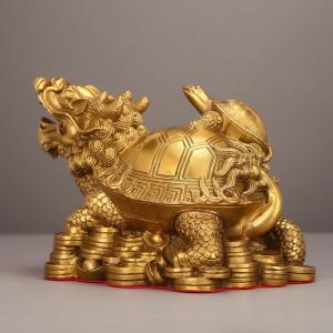 龍亀 置物 親子龍亀 ロングイ 風水グッズ 全...の詳細画像3