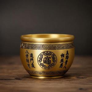 聚宝盆 風水 置物 開運 招財 運気上昇 縁起物 真鍮 龍 彫刻 元宝 古銭 財運 繁栄 商売繁盛 卓上 玄関 リビング オフィス