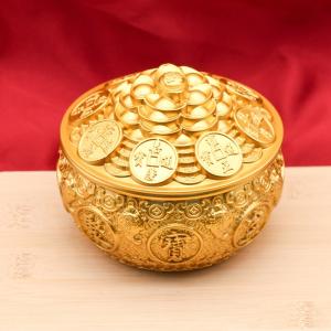 風水 置物 聚宝盆 真鍮 招財 財運アップ 商...の詳細画像2