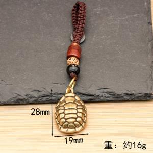 真鍮 キーホルダー 開運 お守り 瓢箪 亀の甲...の詳細画像1