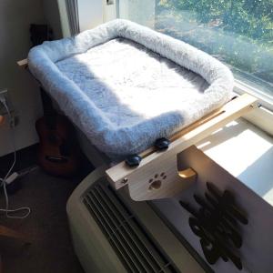 猫 ハンモック 窓際ベッド 木製 キャットハン...の詳細画像2