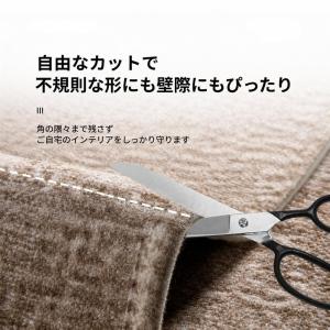 円形ラグ 麻風 丸型 カーペット チェアマット...の詳細画像2