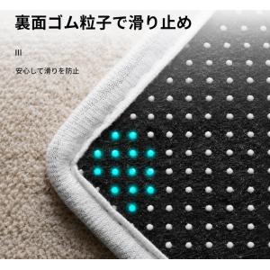 円形ラグ 麻風 丸型 カーペット チェアマット...の詳細画像3
