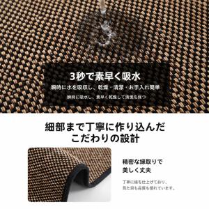 玄関マット 室内 屋外 ドアマット 泥落とし ...の詳細画像1