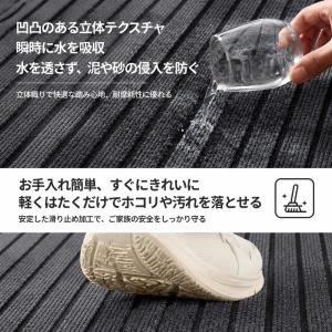 玄関マット 屋外 室内 滑り止め 泥落とし 大...の詳細画像4