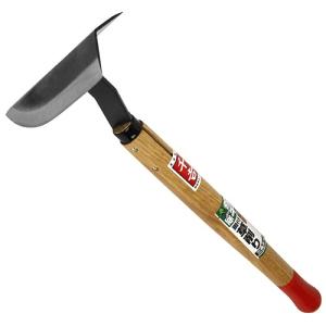 ホー/三角ホー　草削り三角ホー　高さ370×幅62×奥行120mm　（草取り道具