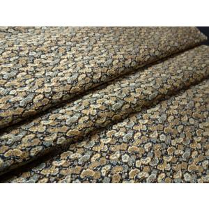 アンティーク丸帯　黒地　極少松文　織柄