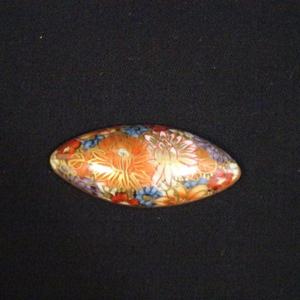 帯留め　九谷焼