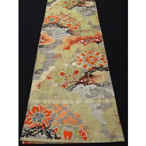 アンティーク丸帯　波　松　豪華　金銀