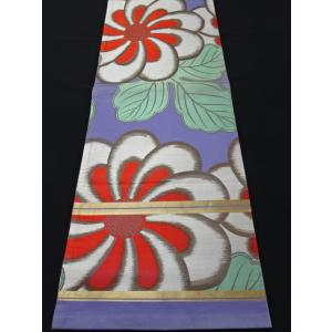 アンティーク丸帯　花柄