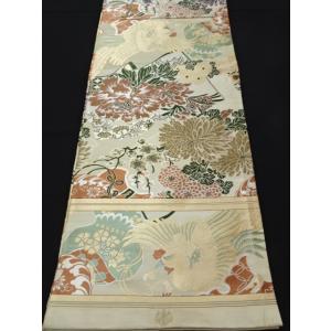 アンティーク丸帯　鳳凰　菊　梅　冊子